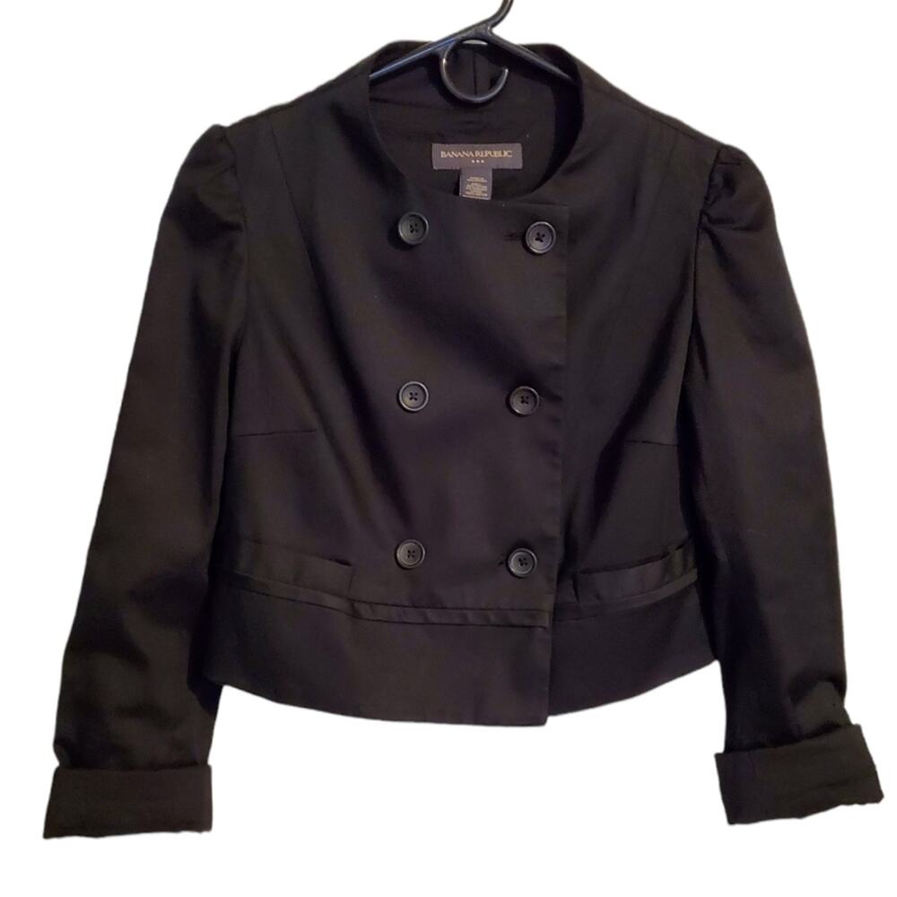 BANANA REPUBLIC woman's suit jacket blazer Double breasted sz. Med